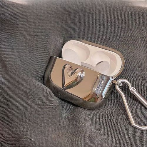 2026 New Electroplated Stereo Love Earphone Shell | Adapted To AirPods 1/2 Generation & Pro/3 Generation | Bluetooth Earphone Protective Cover