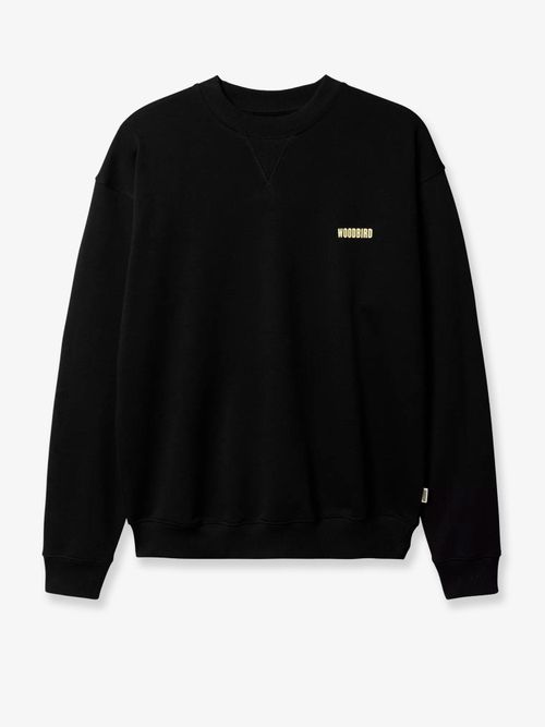Logo-Printed Crewneck Sweatshirt — Black