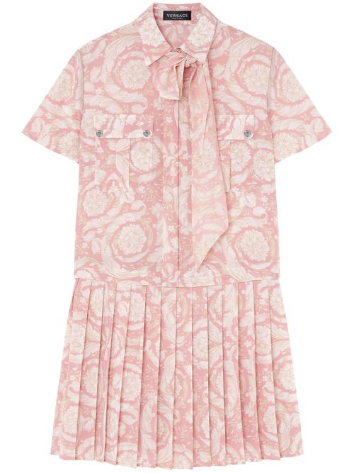 Barocco Athena pleated minidress - Pink
