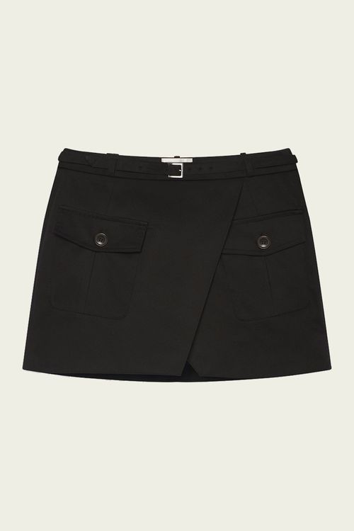 The Utility Cargo Skirt in Black