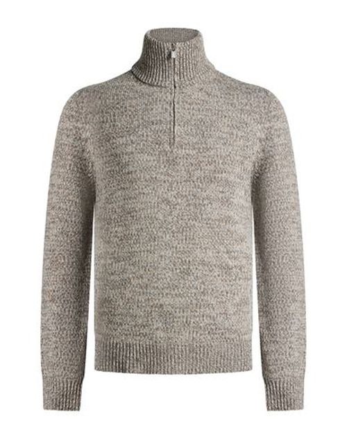Man Sweater Taupe Size L Wool