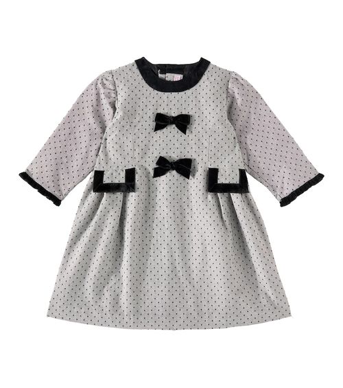 Penelope bow-detail polka-dot dress