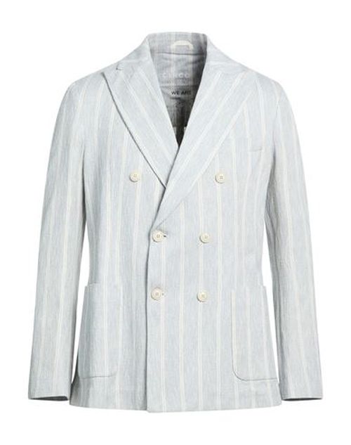 Man Blazer Light blue Size 36 Cotton
