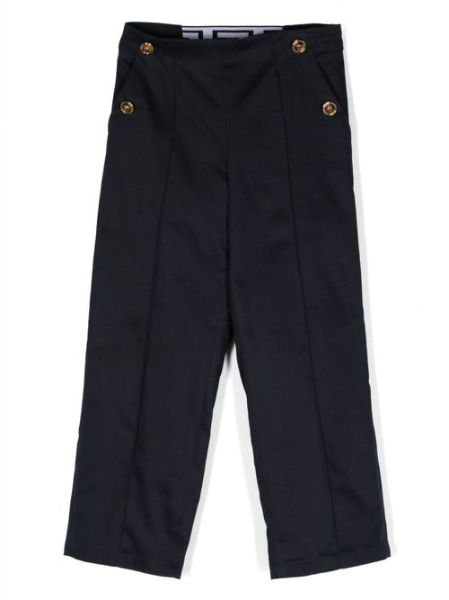 Medusa Head straight-leg trousers - Blue