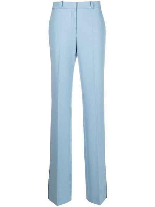 High-waisted tailored trousers - Blue