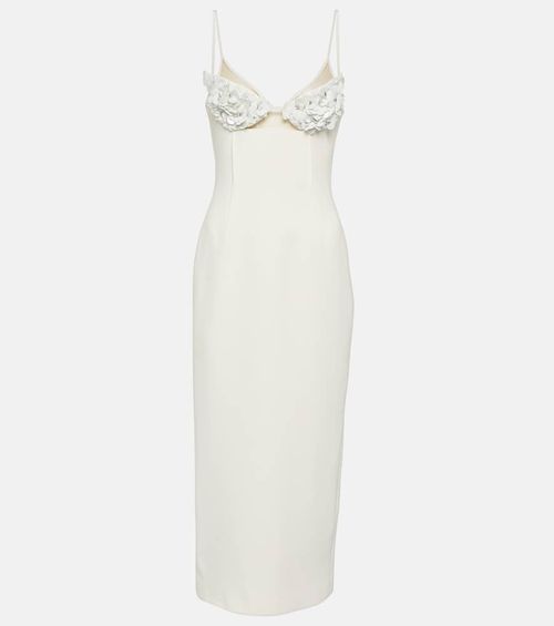 David Koma Embellished cady midi dress