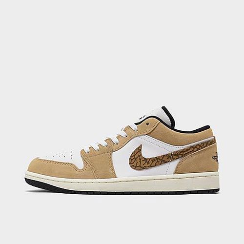 Men's Air Retro 1 Low SE Casual Shoes in Hemp/Metallic Gold/White