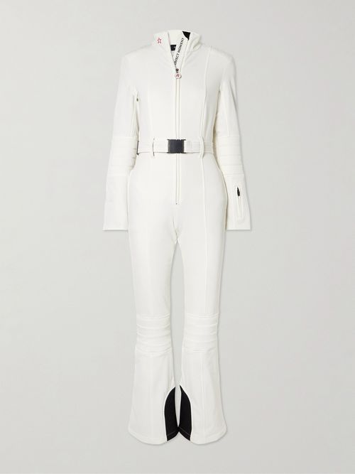 Jg Belted Padded Down Ski Suit - White