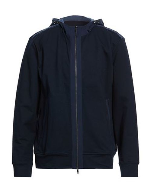 Man Sweatshirt Navy Size XL Cotton, Elastane