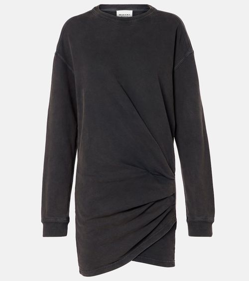 Pipper gathered cotton sweatshirt dress