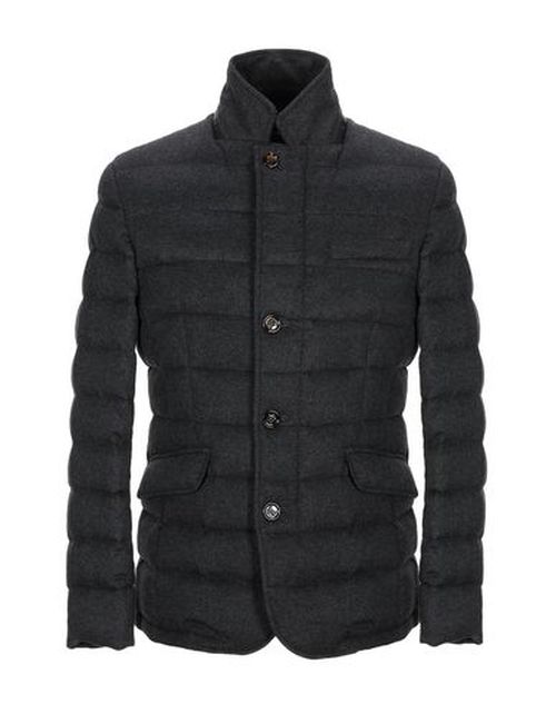 Man Puffer Charcoal Size 48 Virgin Wool, Cashmere, Polyurethane