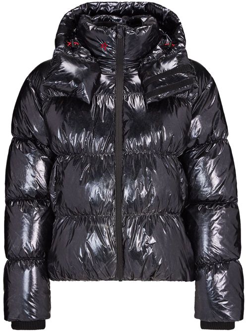 January metallic-effect puffer jacket - Black