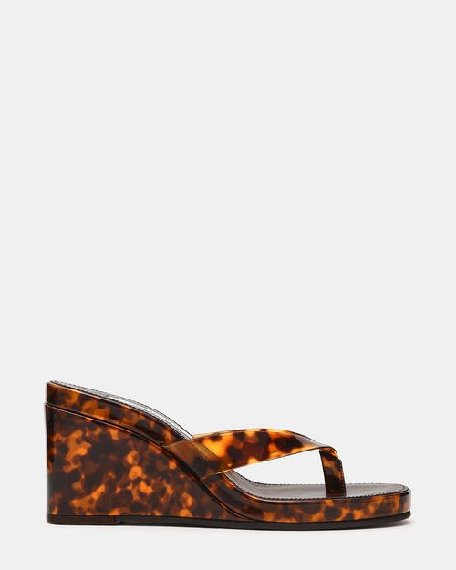 Steve Madden Women's Playing Thong Sandals - Tortoise - - Leather