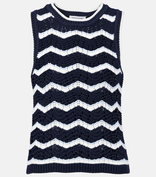 Jerrel cropped cotton-blend sweater vest
