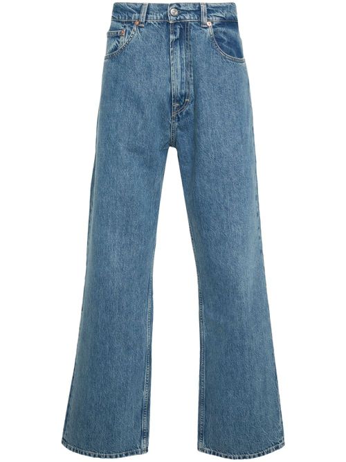 Third Cut logo-patch jeans - Blue