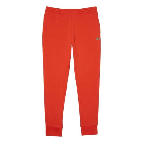 Lacoste Mens Organic Cotton lim Jogging Bottoms - Red - - Red - 84% Organic Cotton/16% Recycled Polyester