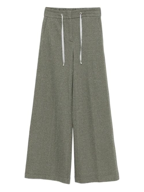 Drawstring Trousers — Olive Green
