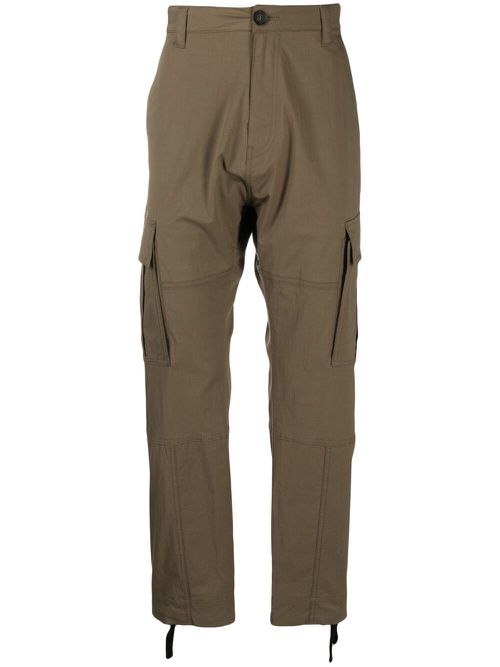 Straight-leg cargo pants - Green