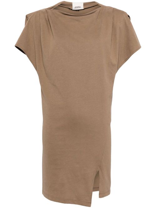Silvane organic cotton T-shirt dress - Brown