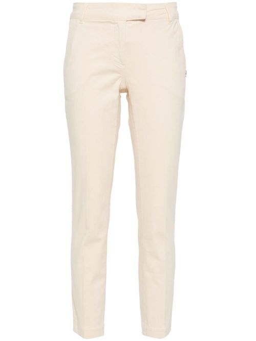Logo-plaque cigarette trousers - Neutrals
