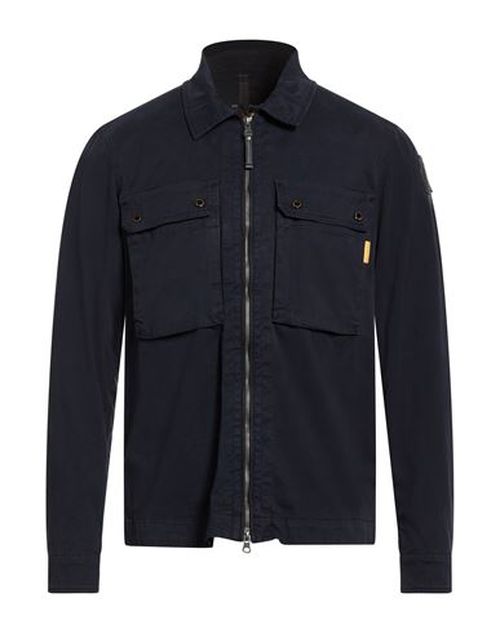 Man Jacket Blue Size XXL Cotton, Elastane