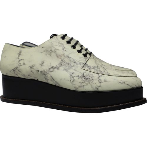 Opening Ceremony Womens Eleanora Platform Oxfords in Marble Print Leather - Multicolour - Size UK 3.5