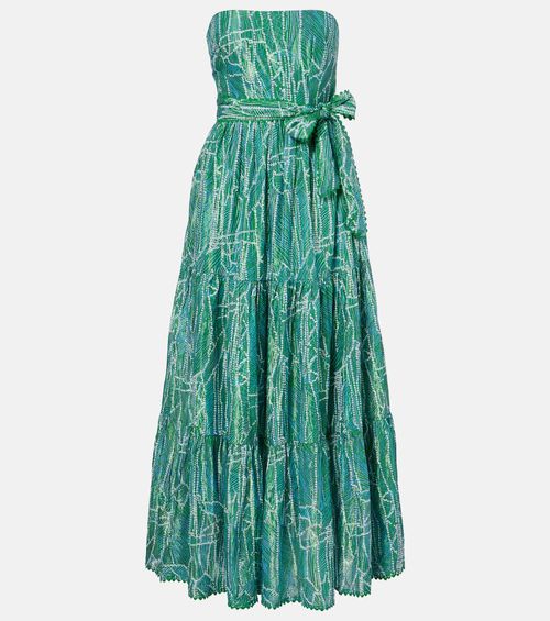 Thelma printed cotton-blend maxi dress
