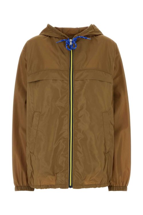 Re-Nylon Hooded Jacket — Brown