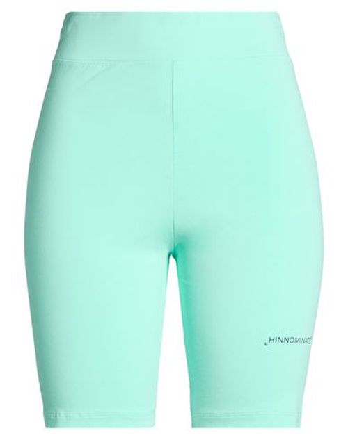 Woman Shorts & Bermuda Shorts Turquoise Size L Cotton, Elastane