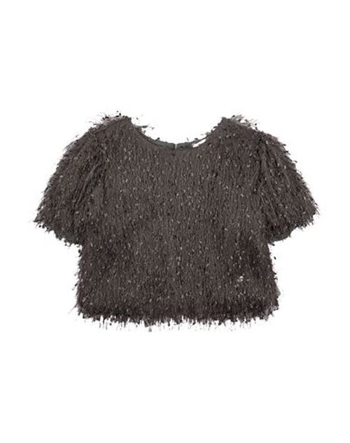 Kid Girl Top Charcoal Size 12 Polyester, Polyamide