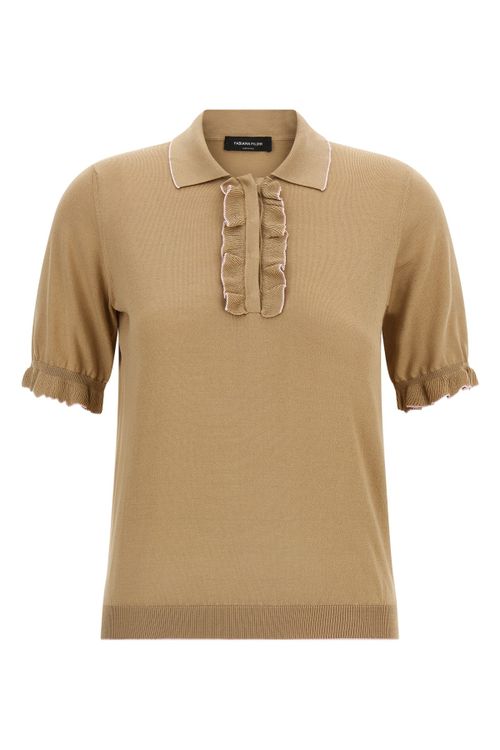 Cotton Silk Polo Shirt