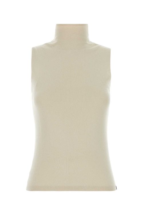 Collo Tank Top — Beige