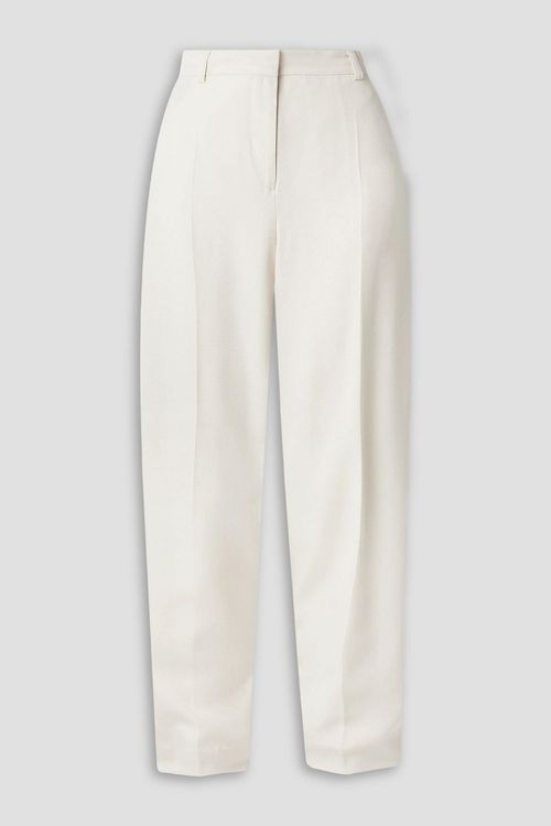 Crepe tapered pants - White - EU 38