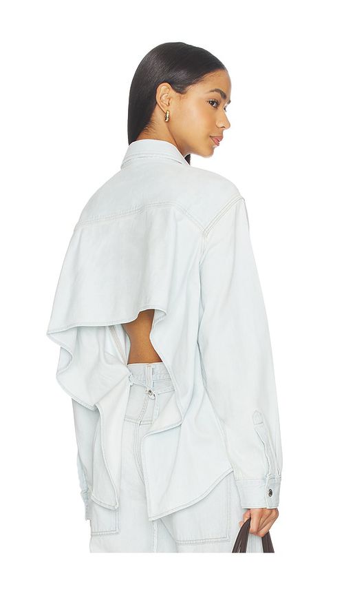 AGOLDE Theo Shirt in Baby Blue. - S also in XS