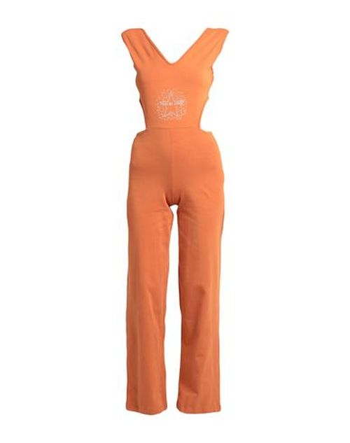 Woman Jumpsuit Rust Size 4 Cotton