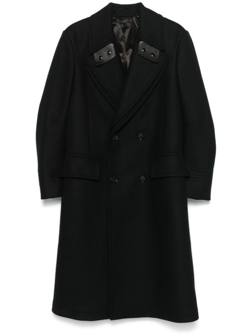 Double-breasted coat - Black