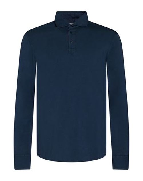 R3d Wöôd Man Polo shirt Navy Size S Cotton, Elastane