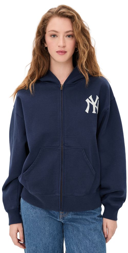 Heritage Yankees Zip Hoodie Dark Navy