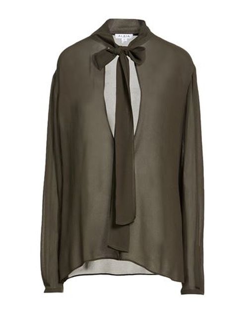 Alaïa Woman Top Dark green Size 8 Viscose