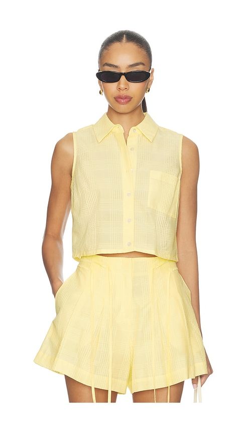 HEVRON Katja Top in Yellow. XS. Also in S