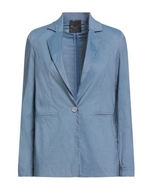 Woman Blazer Pastel blue Size L Viscose, Polyamide, Elastane