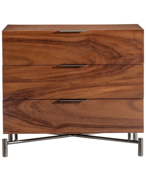 Brasea 3-Drawer Nightstand