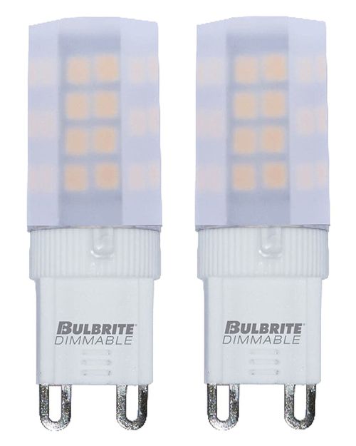 Pack Of 2-4.5 Watt Dimmable Frost Mini T4 Bi-Pin G9 LED Bulb,340 Lumens