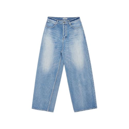 Distressed Wide-leg Jeans