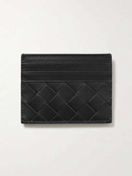Intrecciato Leather Cardholder