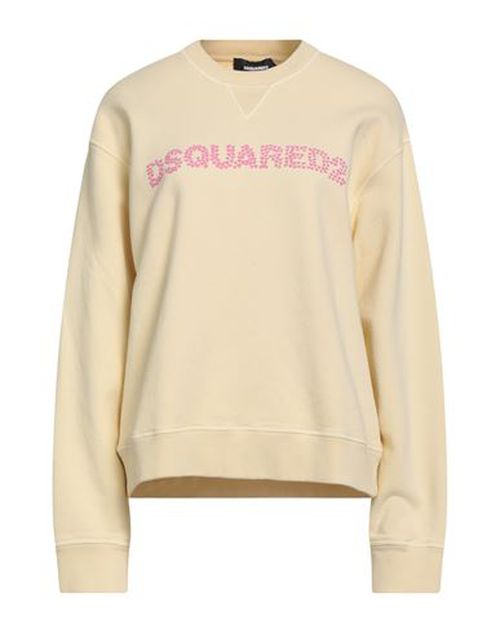Woman Sweatshirt Pastel yellow Size XS Cotton