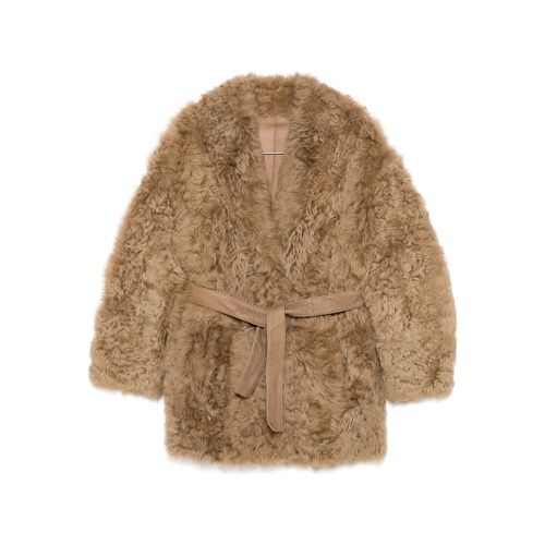 Belted Faux Fur Jacket