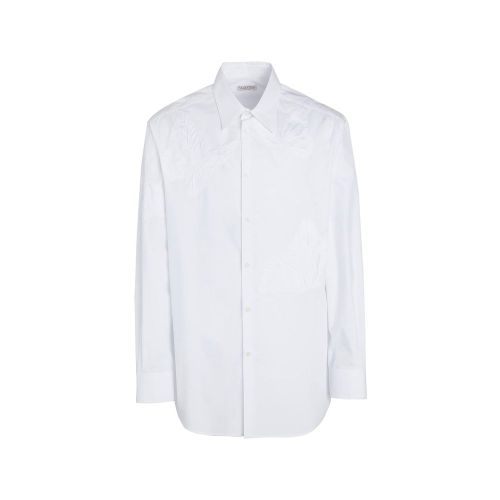 Embroidered Cotton Shirt — White