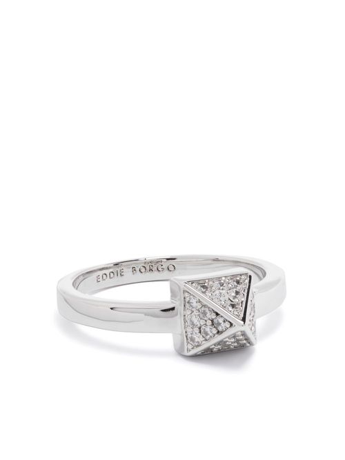 Pavé Pyramid ring - Silver