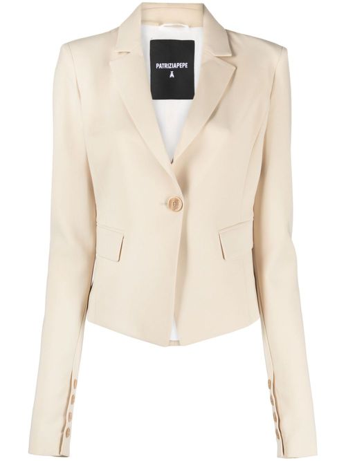 Essential single-breasted blazer - Neutrals